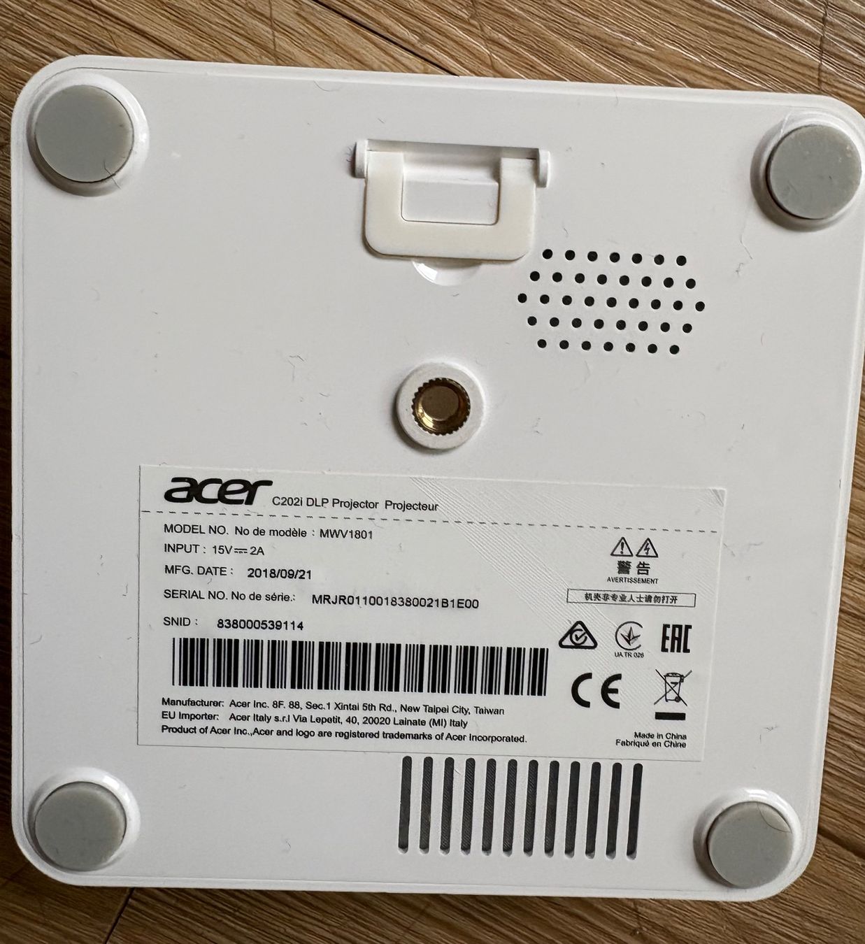 Acer Proiettori: Mini Beamer C202i Projektor – Nuovo (secondo la descrizione) da Spiez venduto da Agenda01 6