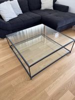 Couchtisch/Glastisch 1m x 1m