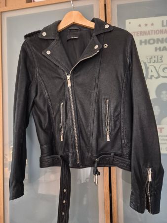 The Kooples Black Leather Biker Jacket – Size 38 (FR) / M
