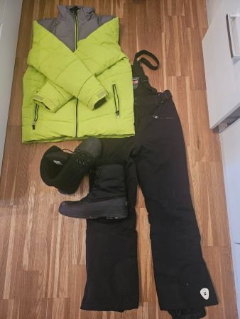 Skianzug Set Gr.152/164 Jacke, Hose und Stiefel