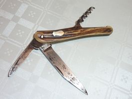 Sehr feines antikes Jagdmesser Sackmesser OMEGA SOLINGEN