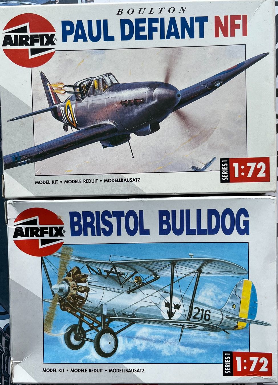 Airfix Modellbausätze & Standmodelle: 2x englische Propeller Flugzeuge – Neu und originalverpackt aus Küsnacht ZH von Koluk