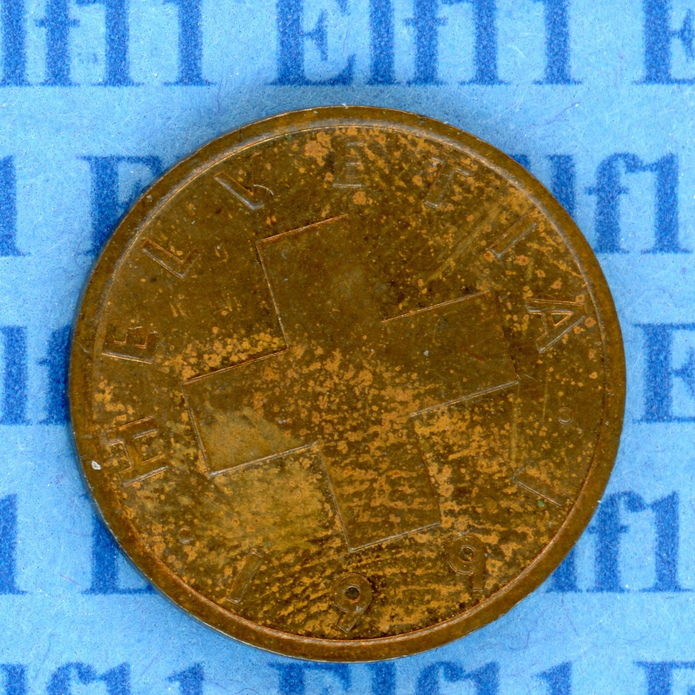 Tutti le monete: CHF___0.01 1991 -unz 1 Rappen – Usato da Widnau venduto da Elf11