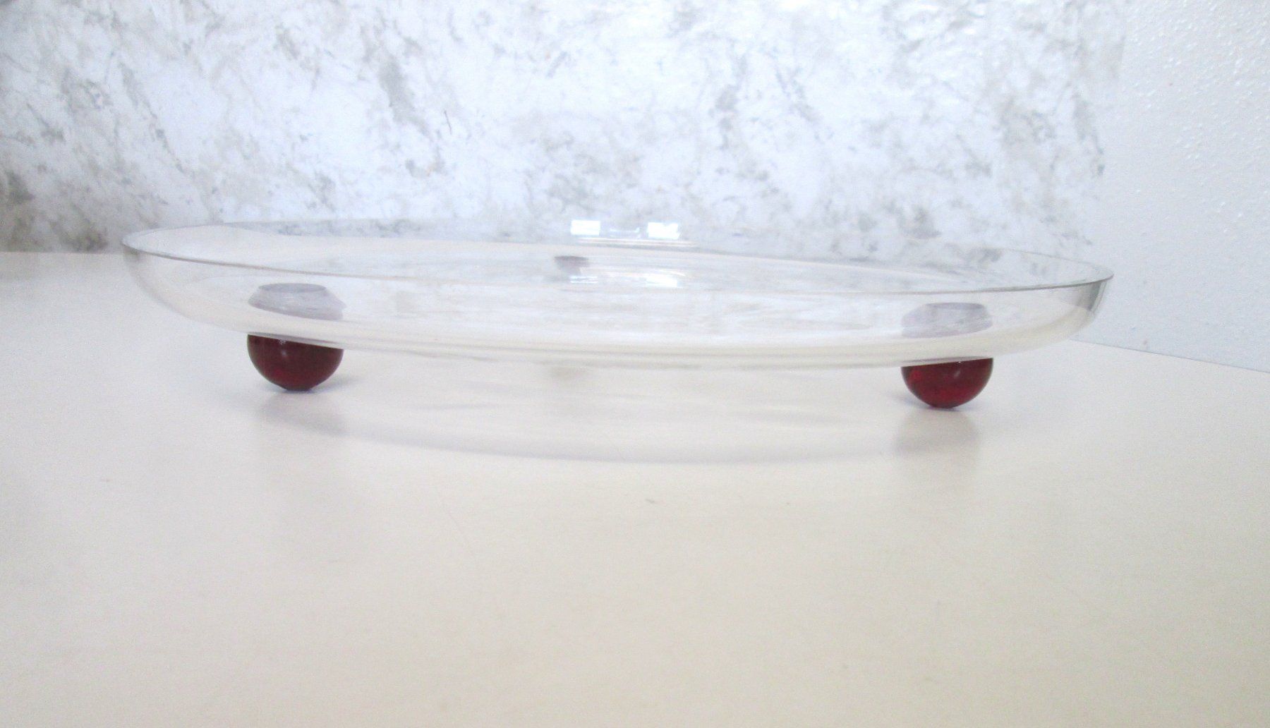 Piatti di portata: Tortenplatte aus Glas, alt – Usato da Sementina venduto da babucia 4