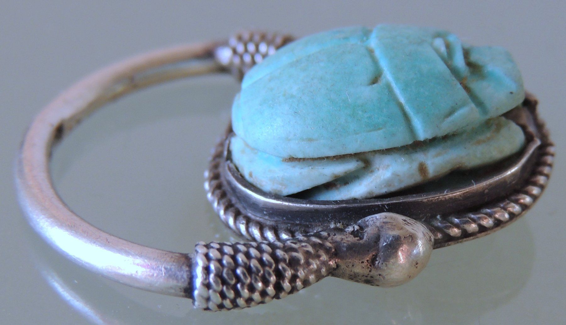 Anelli: Silber 800 Skarabäus Fingerring Ägypten – Usato da Waldenburg venduto da schaller707