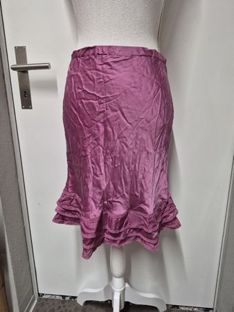 NILE Jupe Unterrock Seide Gr.XS, fuchsia