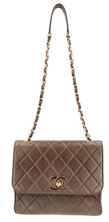 Chanel Vintage Flap Bag Braun