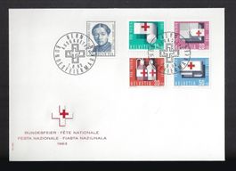1963 FDC Pro Patria illustriert und ohne Adresse - LUXUS