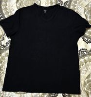 T-Shirt schwarz V-Ausschnitt C&A The Basics XL
