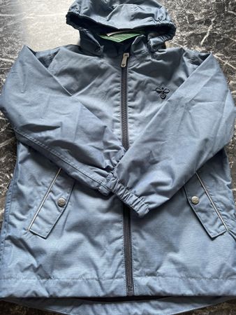 Hummel Kinder Regenjacke Cloud Gr. 122 Blau Wasserdicht Früh