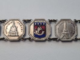 Jugendstil Armband PARIS Souvenir Emaille