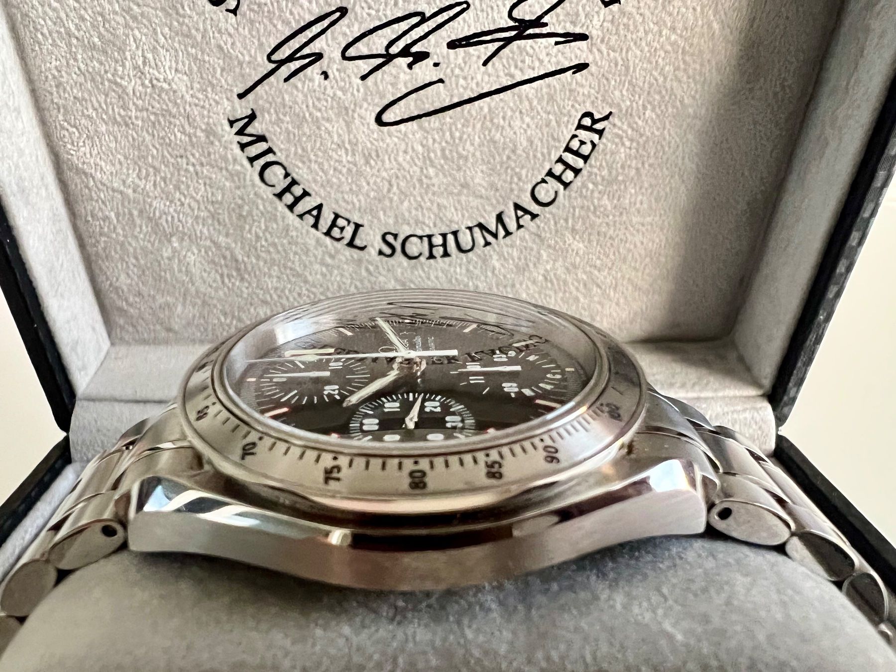 Omega Orologi: OMEGA Speedmaster Racing Schumacher, Ltd.Series,Fullset 2002 – Usato da Le Mont-sur-Lausanne venduto da LycaGallery 4