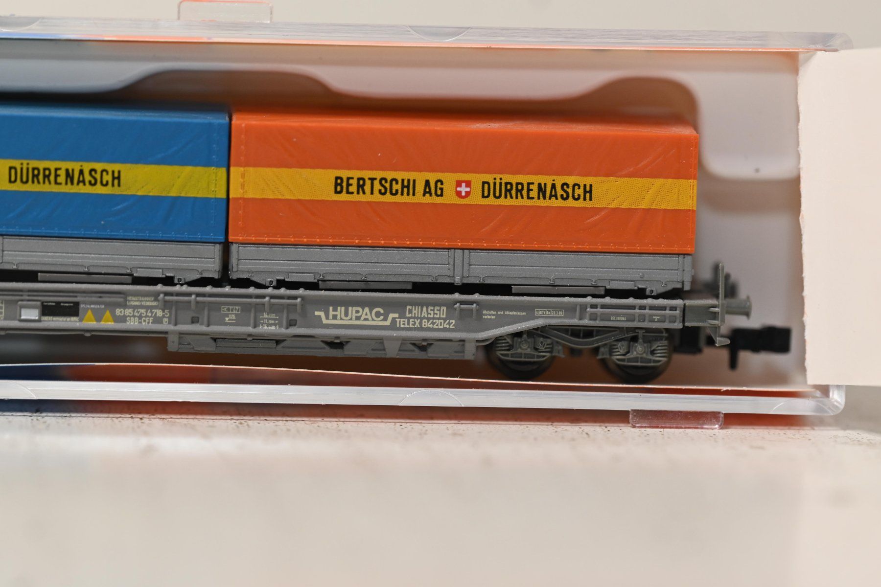 Roco Modellini di ferrovie: HUPAC Bertschi Roco Spur N mit OVP – Usato da Laupen ZH venduto da Zmoewe 2