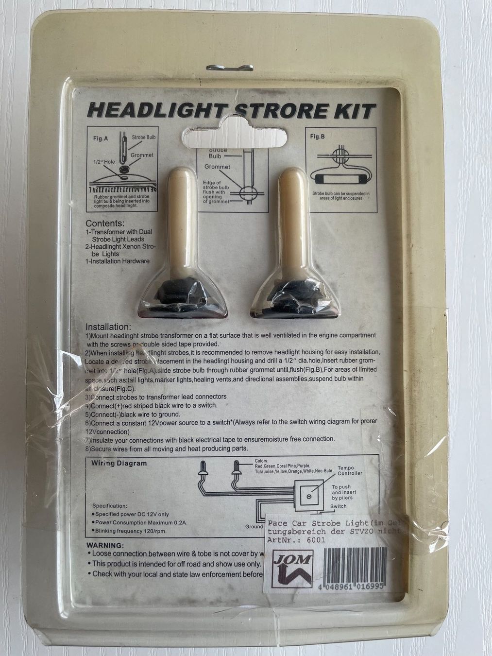 Alle Autoersatzteile: TYPE R - Kit Lampes FLASH Stroboscopiques  Auto moto quad – Neu und originalverpackt aus Denges von Ricautomotive 1