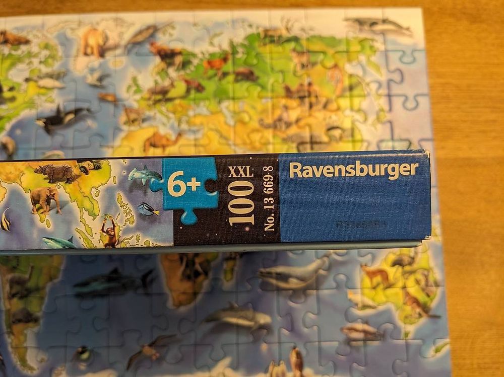 Ravensburger Puzzles: Ravensburger Puzzle - Tierische Weltkarte – D'occasion à Bonstetten par introwertyk 2