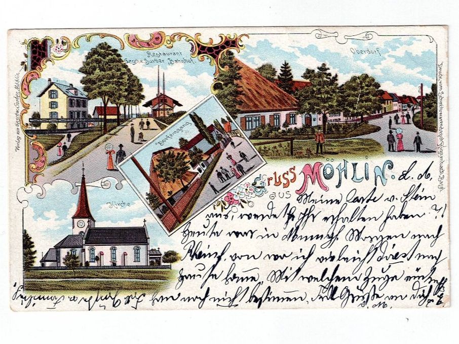 Ansichtskarten: Schweiz, Ansichtskarte von Möhlin (Aargau) – Gebraucht aus Hinteregg von McCharly01