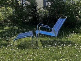 Spaghetti Lounger (mit Hocker)