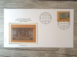 TR51 Enveloppe + Timbre Suisse 1987