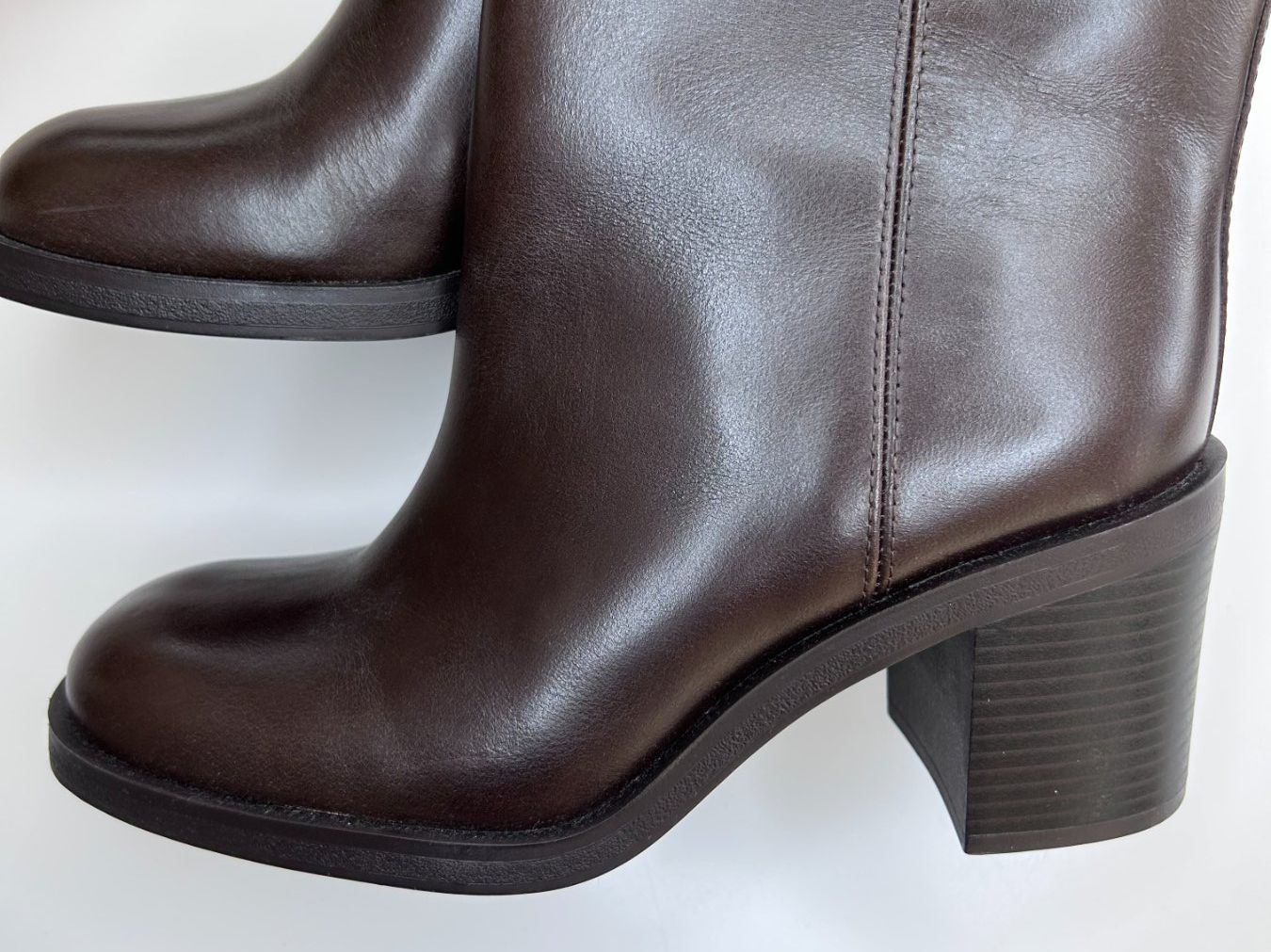 Zara Scarpe da donna: NEU braune Zara Leder Stiefel – Nuovo (secondo la descrizione) da St. Gallen venduto da look-twice 4