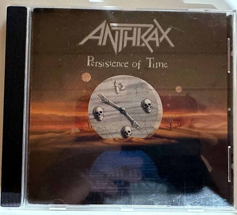 Patch Brodé Anthrax Persistence Of Time - 10x10 Cm, à Coudre Ou à Repasser, Pour Personnalisation Vêtements
