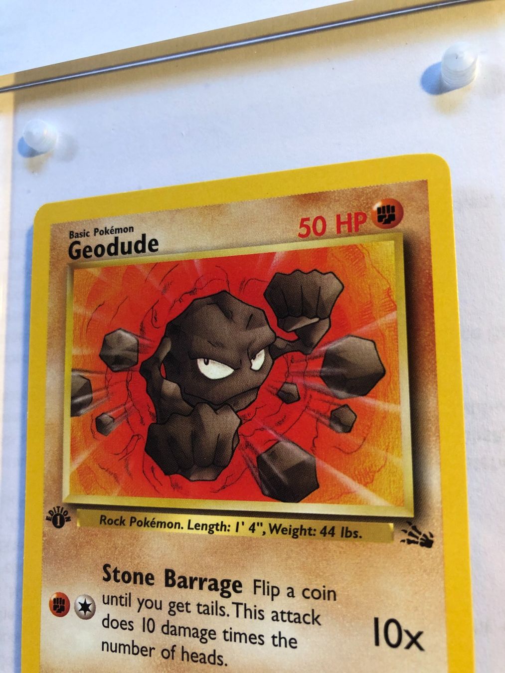 Cartes à collectionner: Geodude 1st Fossil - MINT - ab 1.- – D'occasion à Giubiasco par dan_pr8b 3