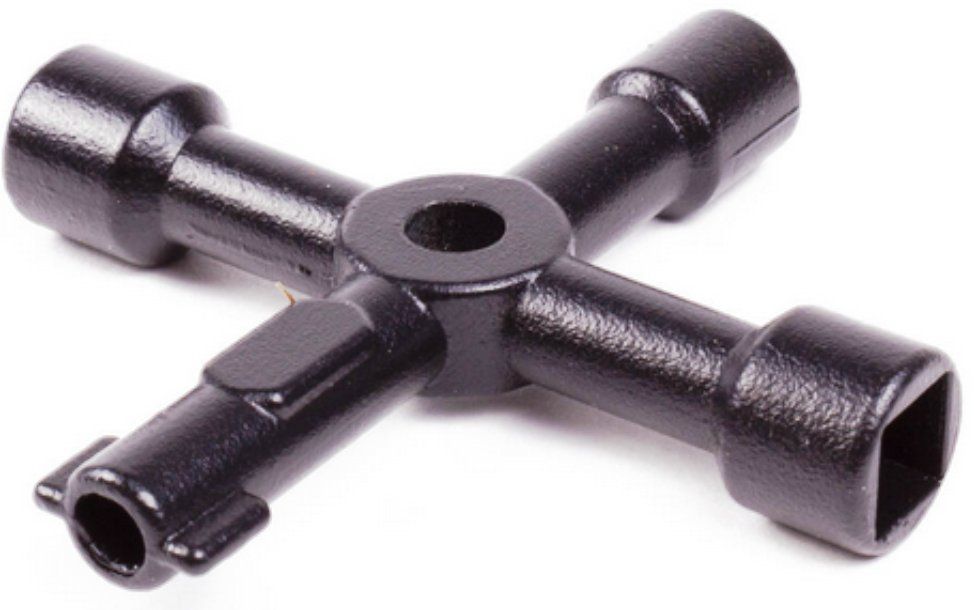 Chiavi: 4 Wege Universal Schlüssel Cross Key – Nuovo e nell'imballaggio originale da St. Gallen venduto da schnaeppchen-preise