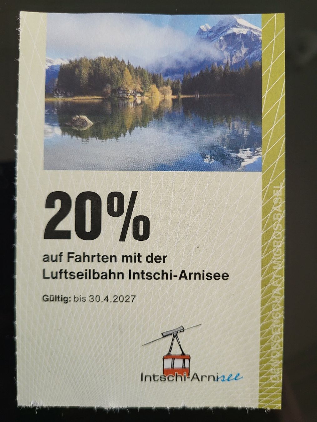 Gutscheine: Intschi - Arnisee 20% – Neu (gemäss Beschreibung) aus Therwil von Hexe13
