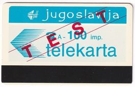 Ascom Autelca Testkarte Jugoslawien