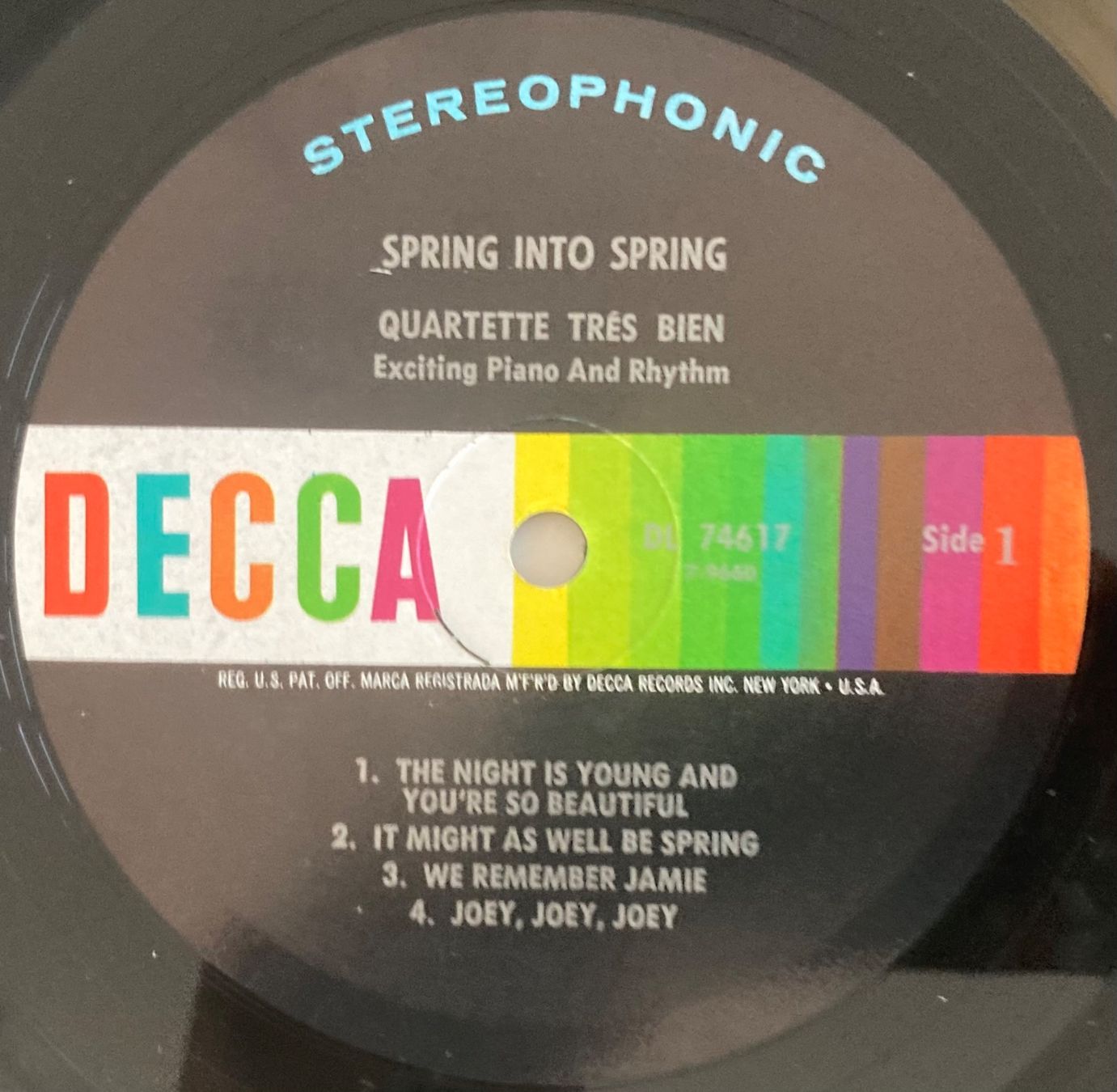 Dischi in vinile: QUARTETTE TRÉS BIEN - SPRING INTO SPRING – Usato da Poliez-Pittet venduto da Newtown-Records 3
