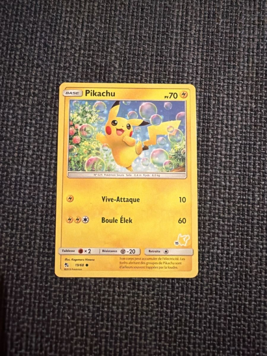 Pokémon Carte collezionabili: Carte Card Pokémon Pikachu FR 2019 – Usato da Genève venduto da Vallva