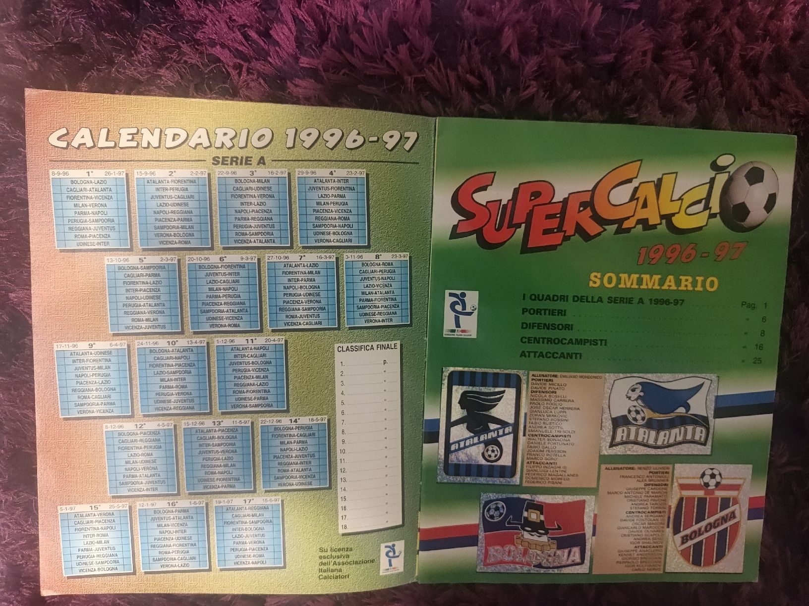 Panini Alben: Album Panini SuperCalcio 96-97 complet – Gebraucht aus Thônex von Dg5 1