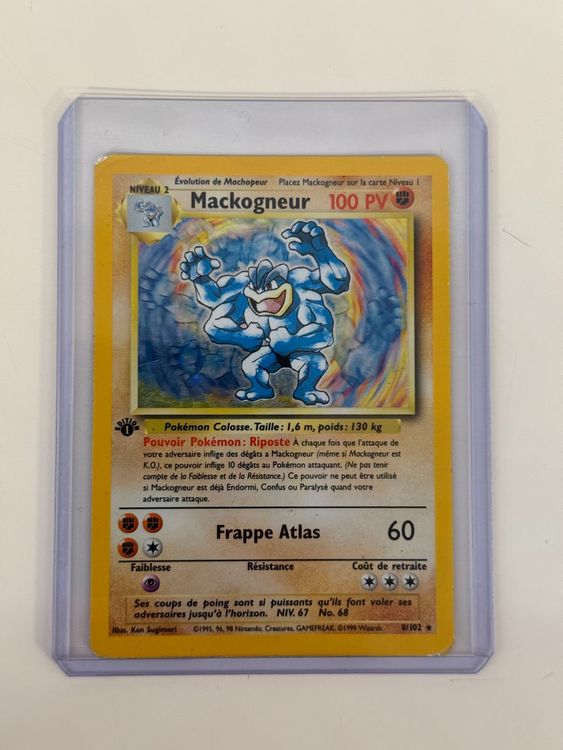 Cartoline: Carte Pokémon Mackogneur 67/102 Wizard 1ère édition – Usato da Bursins venduto da Panda_19