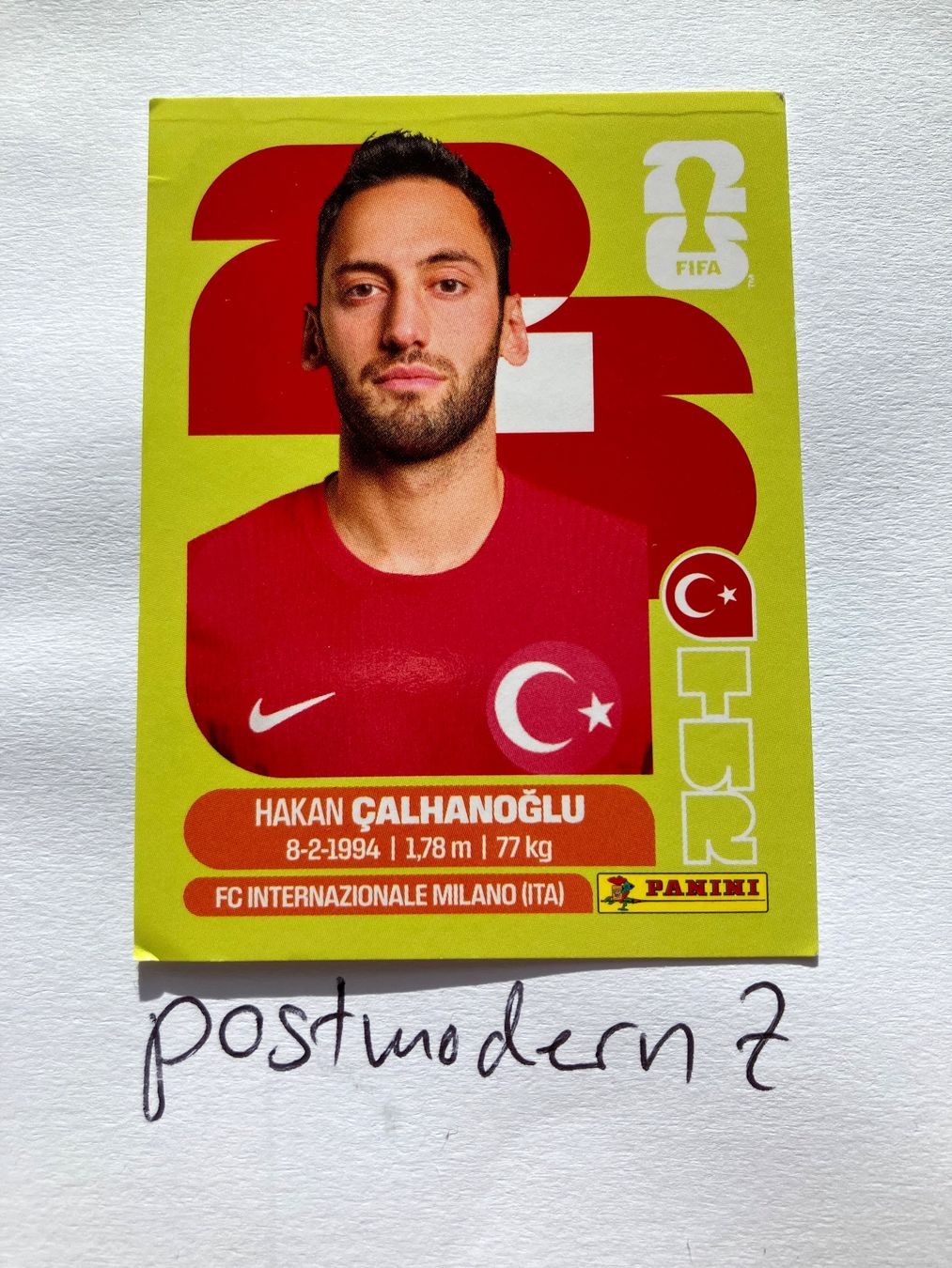 Panini Carte collezionabili: Panini - TUR 11 - Hakan CALHANOGLU – Nuovo (secondo la descrizione) da Altstätten SG venduto da postmodern7
