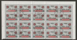 1938 : Nr. F26 im 20-er Bogenteil, KP 200.--