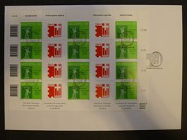 2009 Nr. OS1327 Kleinbogen mit ET- Stempel auf FDC