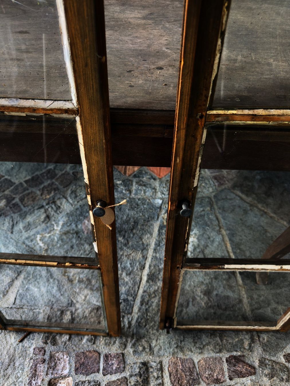 Finestre: Antike Holzfenster 2er-Set, Originalglas, 122 x 40 cm – Usato da Walkringen venduto da larsGaebler 2