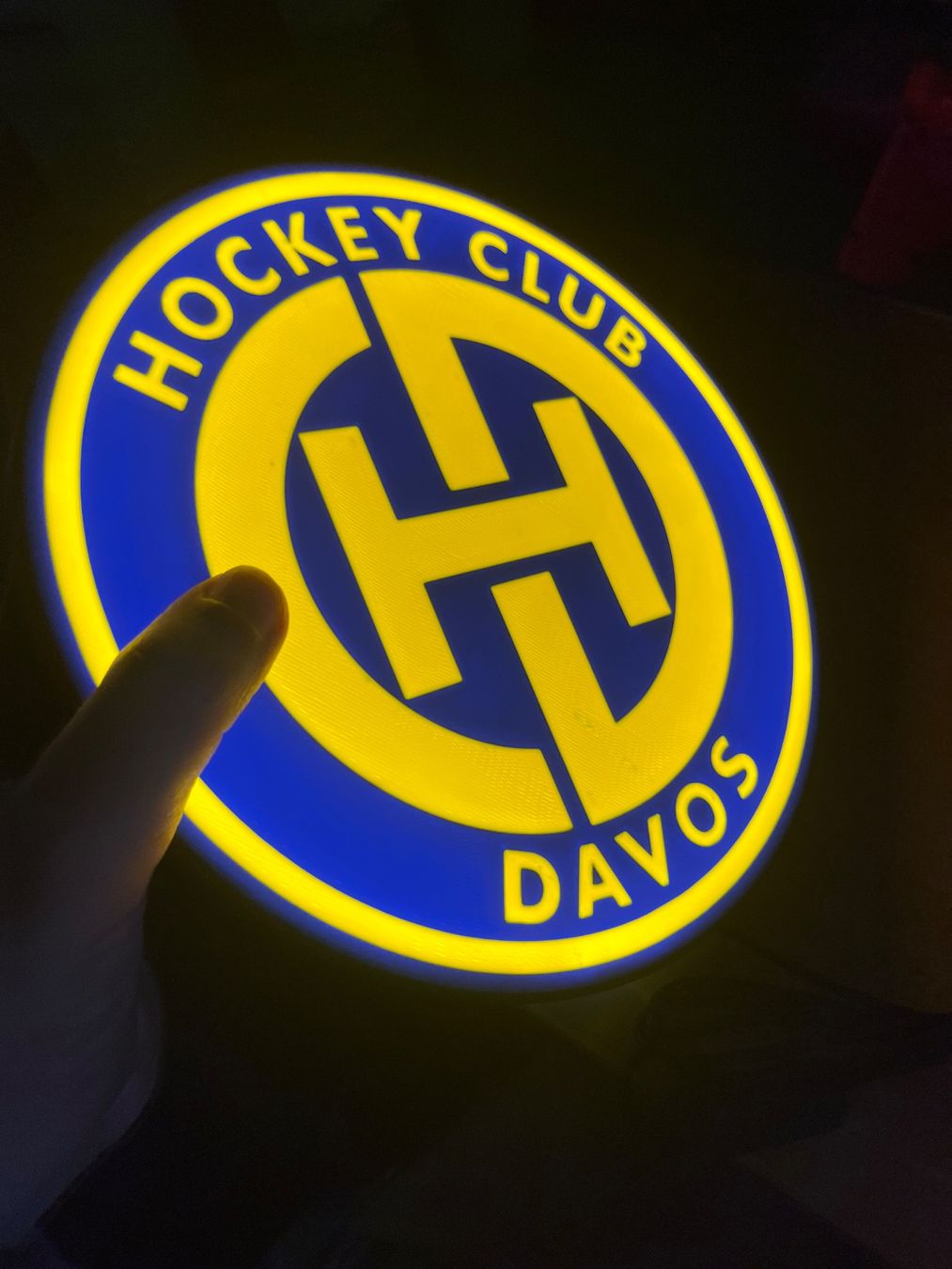 Alle Dekorationen: Lightbox Hockey Club Davos – Gebraucht aus Noville von Berlusconi55 1