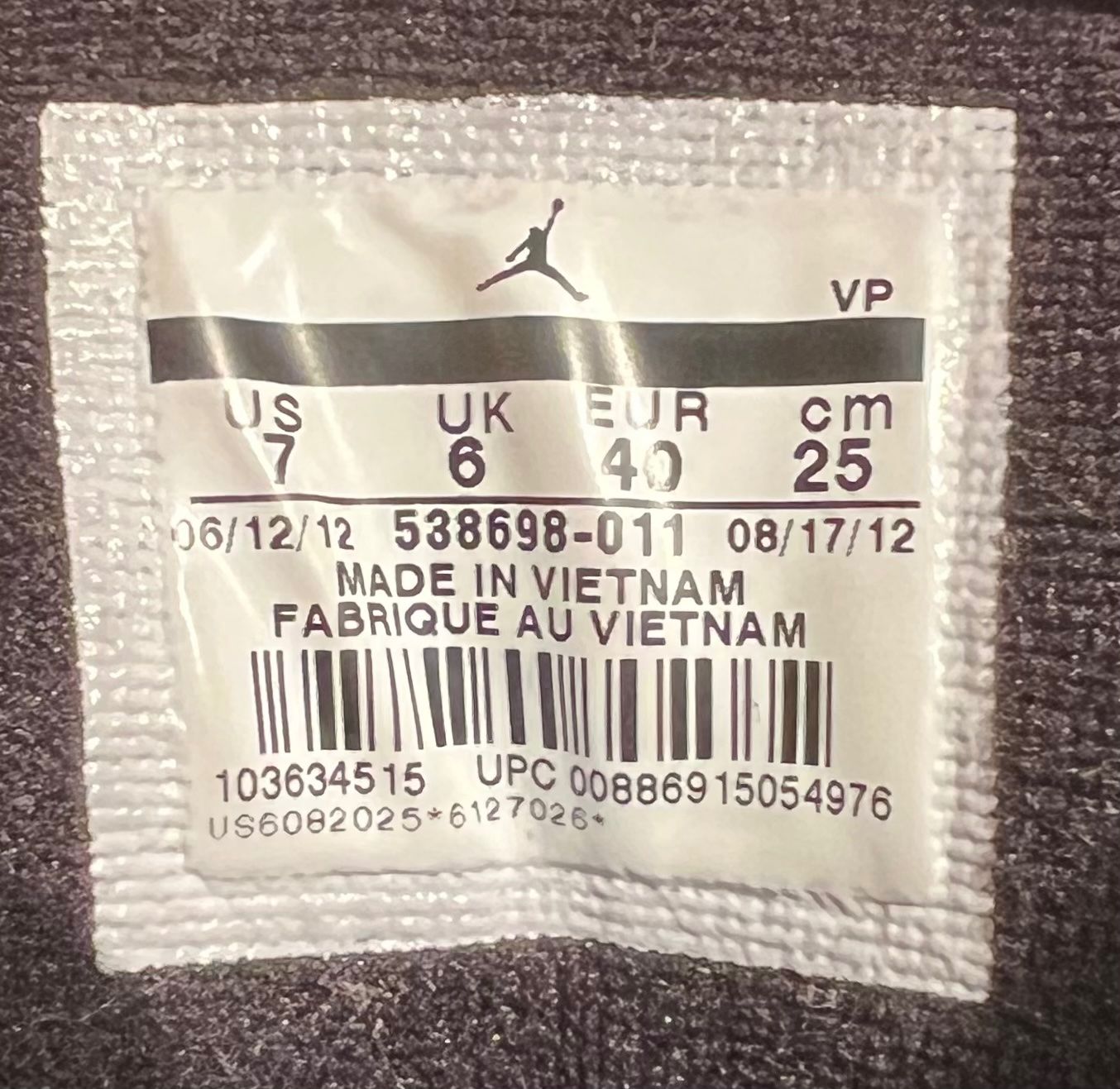 Jordan Scarpe da uomo: JORDAN SC-1 Dark Grey, 538698-011 – Usato da Rebstein venduto da gimmma 9