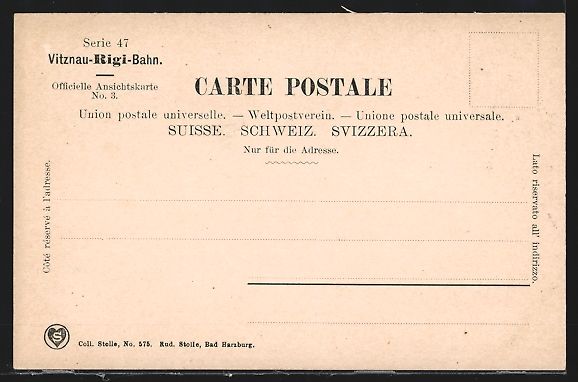 Cartoline postali: Vitznau, Ortsansicht mit Vierwaldstätte – Usato da Berlin venduto da bartko-reher 1