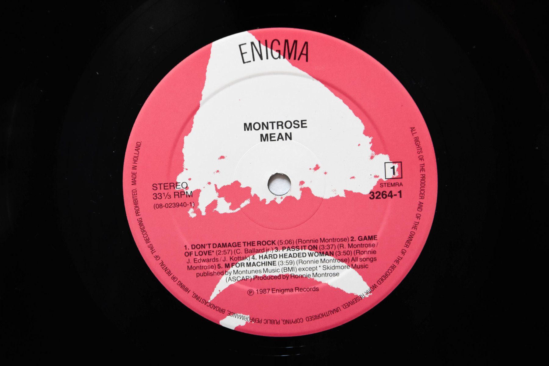 Dischi in vinile: Montrose - Mean – Usato da Belmont-sur-Yverdon venduto da ag97 2