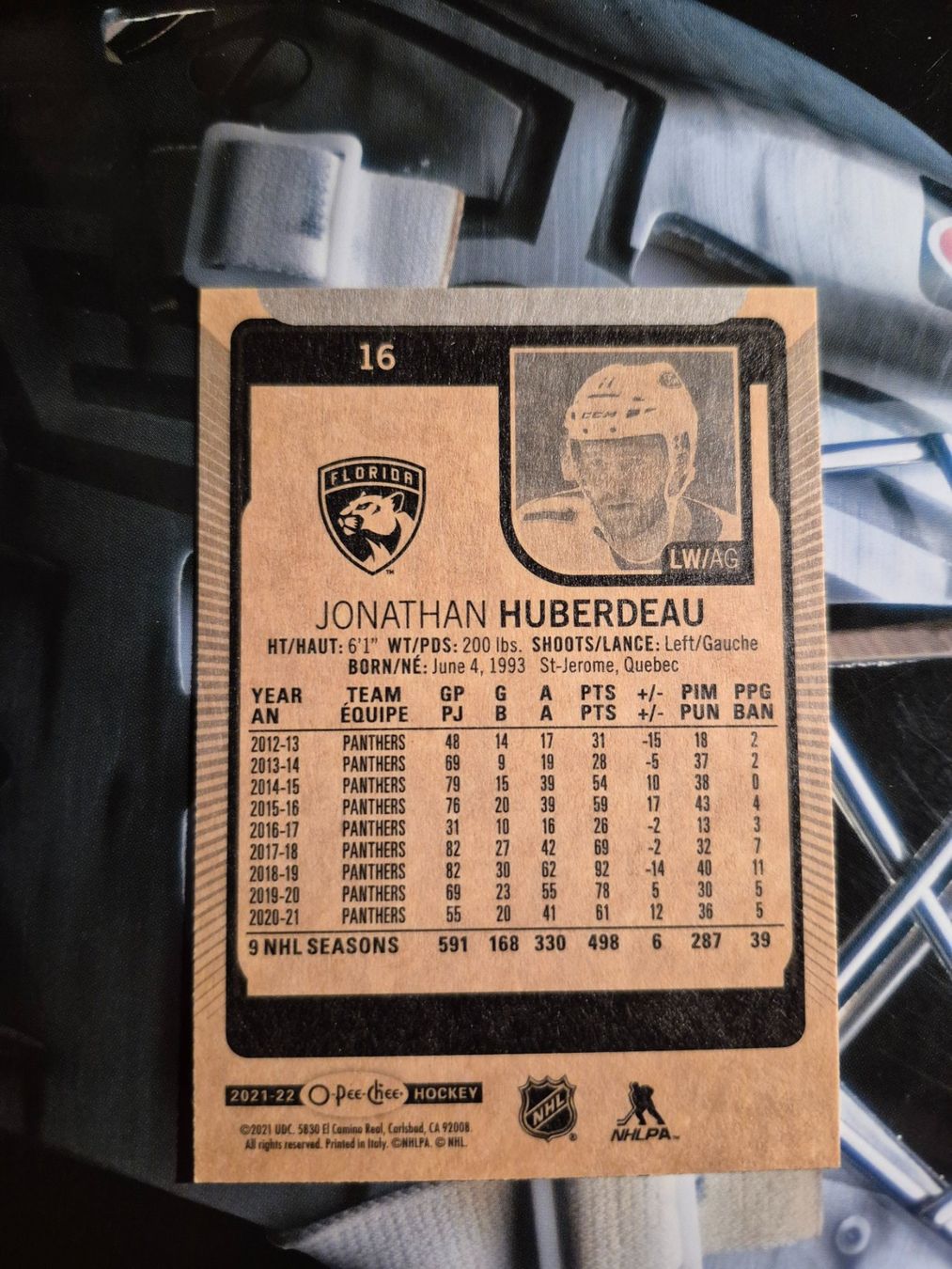 NHL Carte collezionabili: NHL Jonathan Huberdeau Florida Panthers – Usato da Treiten venduto da Sauber73 1