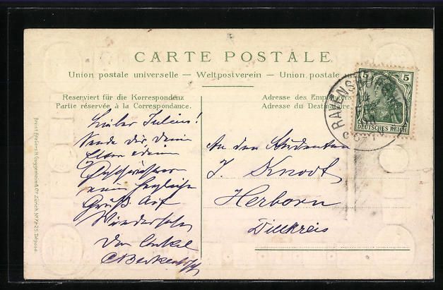 Cartoline postali: Präge-AK Romanshorn, Kirche, Schweizer  – Usato da Berlin venduto da bartko-reher 1