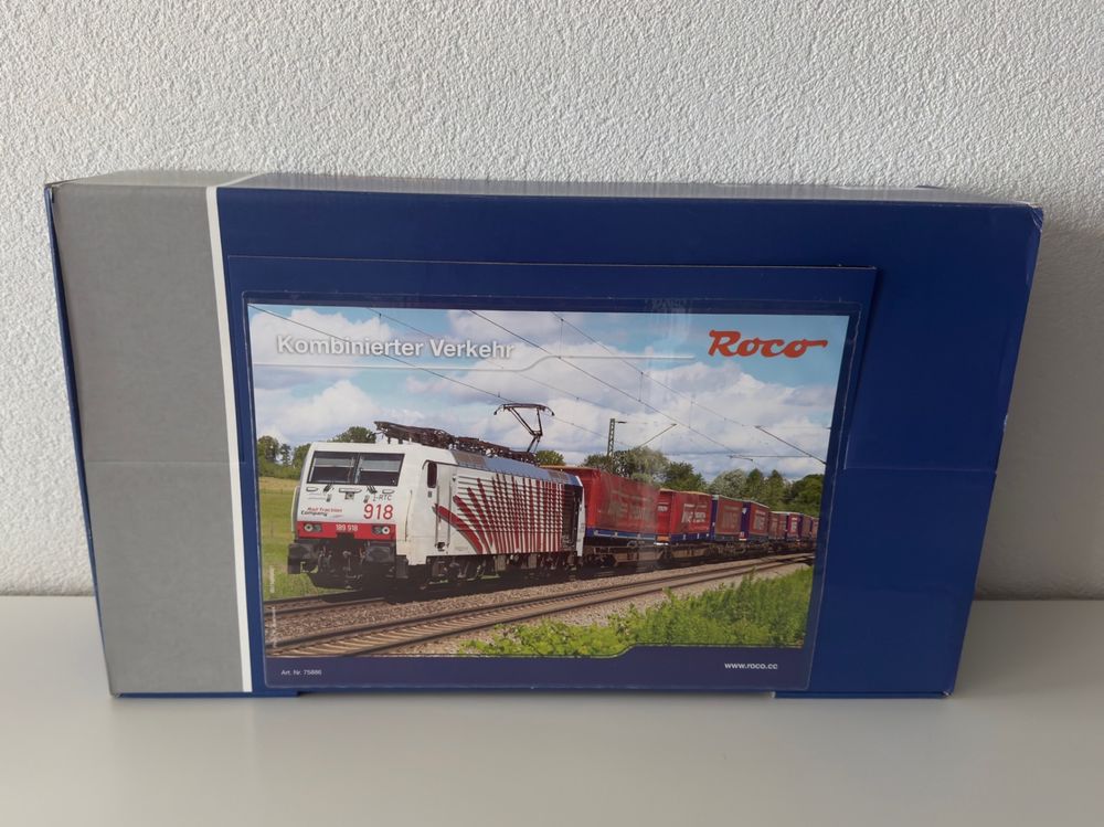 Roco H0 56066 C: Spitzdach Güterwagen Ghs160 3 40 der FS, DC (Neu