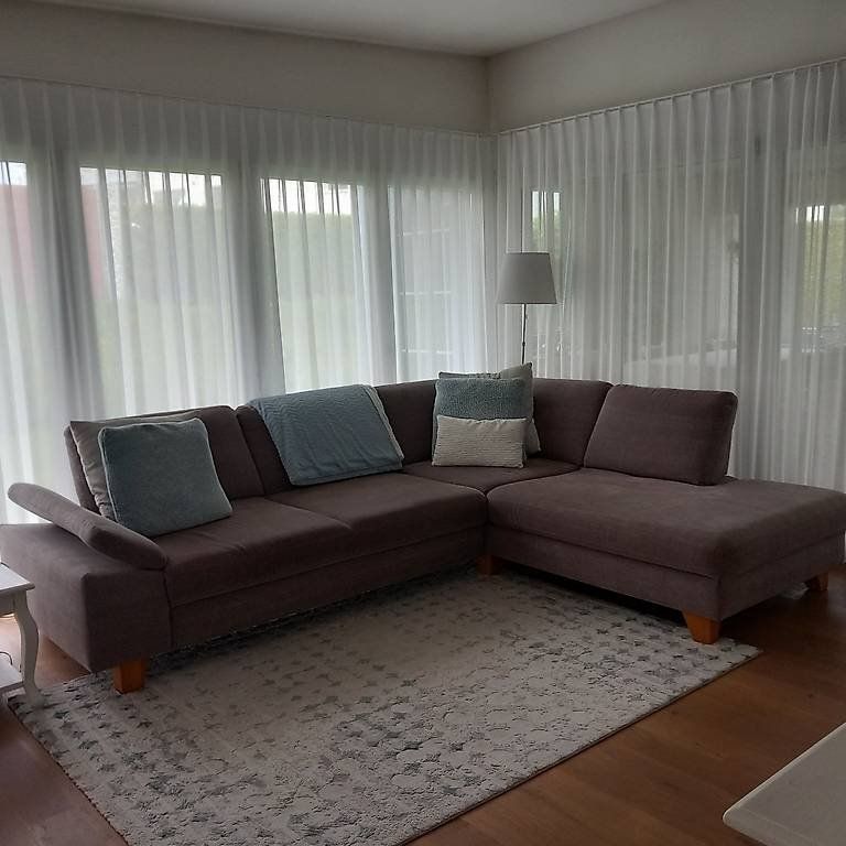 Sofas: Grosses Ecksofa Sofa braun Leinen Baumwolle – Gebraucht aus Nottwil von cecilia44 4