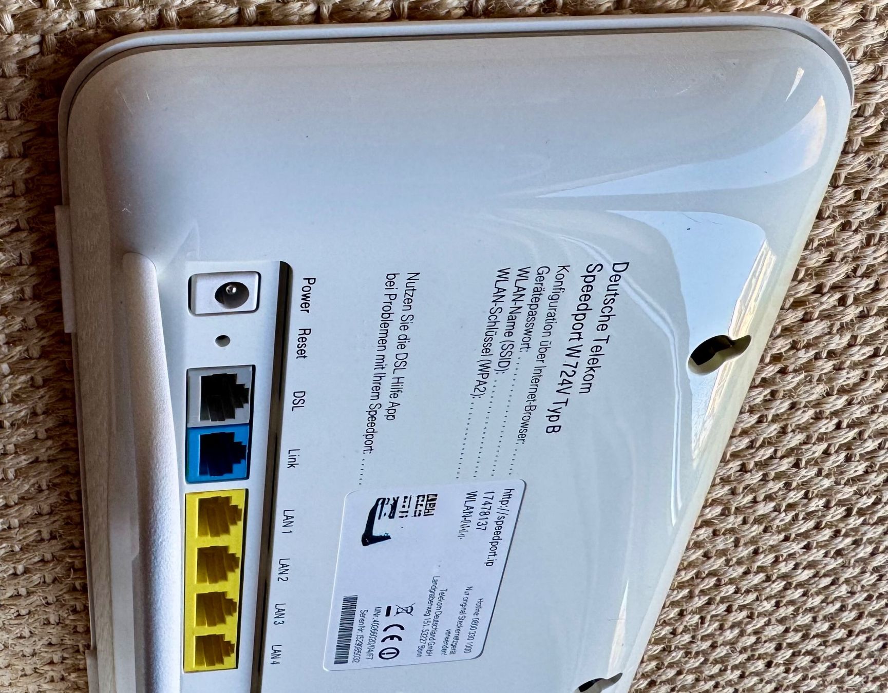 Modem & Router: Speedport W 724V Typ B – Usato da Zollikon venduto da Zollikon 2