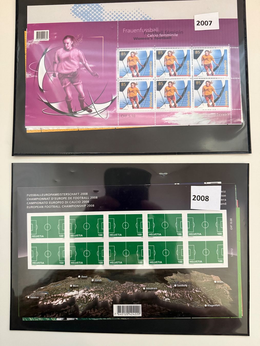 Tous les timbres: Kleinbogen Schweiz postfrisch unter Nominal zu 90% – Neuf (Voir description) à Riet (Neftenbach) par Xedos0 3