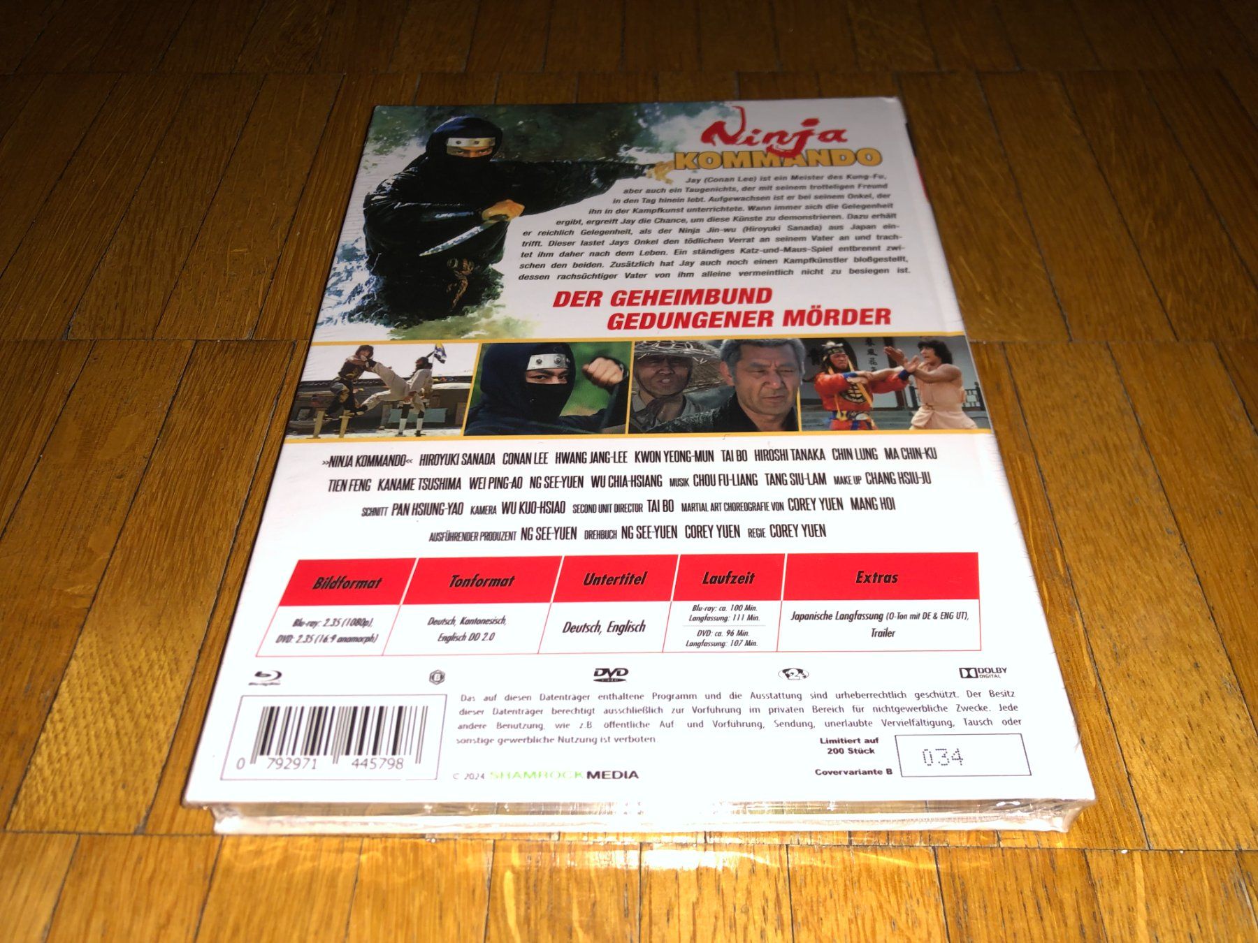 Tutti i DVDs: Ninja Kommando - MEDIABOOK - B - UNCUT – Nuovo e nell'imballaggio originale da Basel venduto da havsok 1