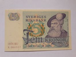 SCHWEDEN - 5 Kronor 1976 UNC (BU-X068927)