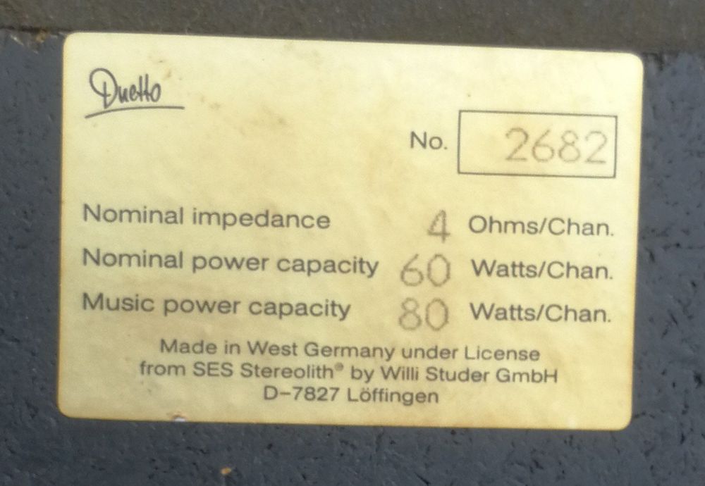 Revox Duetto Stereolith Lautsprecher Kaufen auf Ricardo