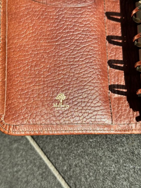 MULBERRY Planer Agenda Oak Leder mit Inhalt - TOP Organizer | Kaufen ...